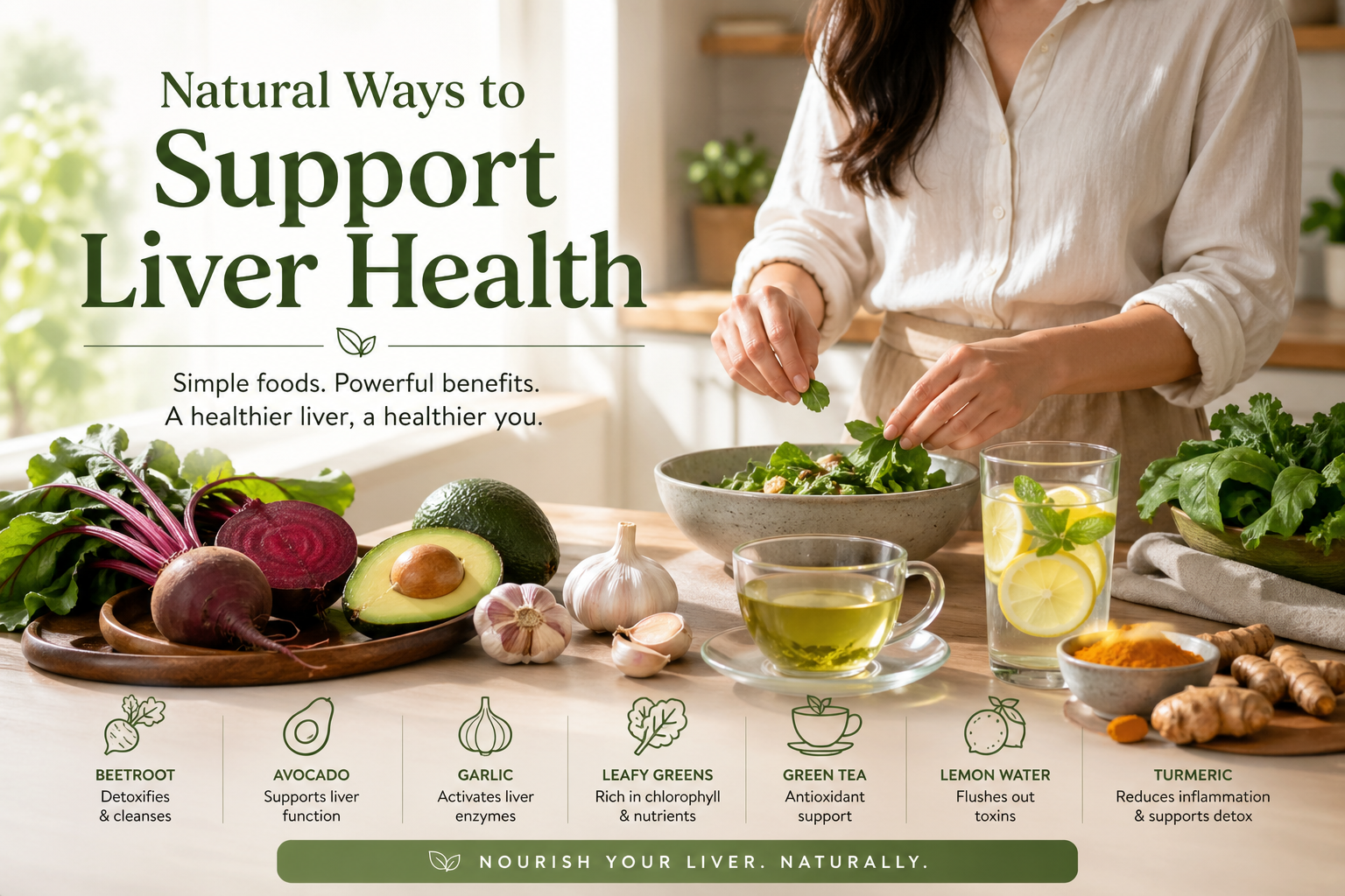 Natural foods that support liver health and detoxification
